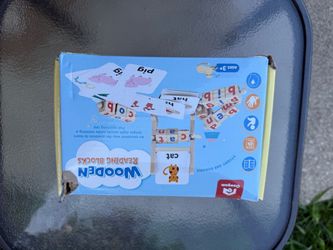 Coogam Wooden Reading Blocks Toy Ages 3+