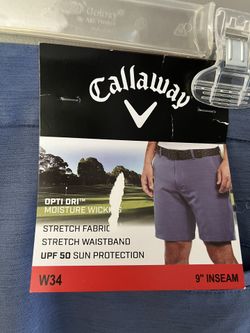 Men’s Callaway Blue Textured 9” Shorts
