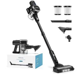 Lubluelu Cordless Vacuum Cleaner, Max 50 Mins Runtime, Stick Vacuum with Touch Screen,Lightweight Vacuum for Carpet, Home Hardwood Floor and Pet Hair.
