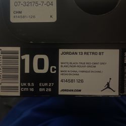 Air Jordan 13 Retro’s Grey Toes Toddler
