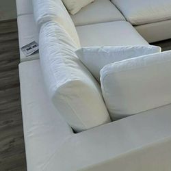 White Cloud Dupe Sectional Couch Sofa Modular 