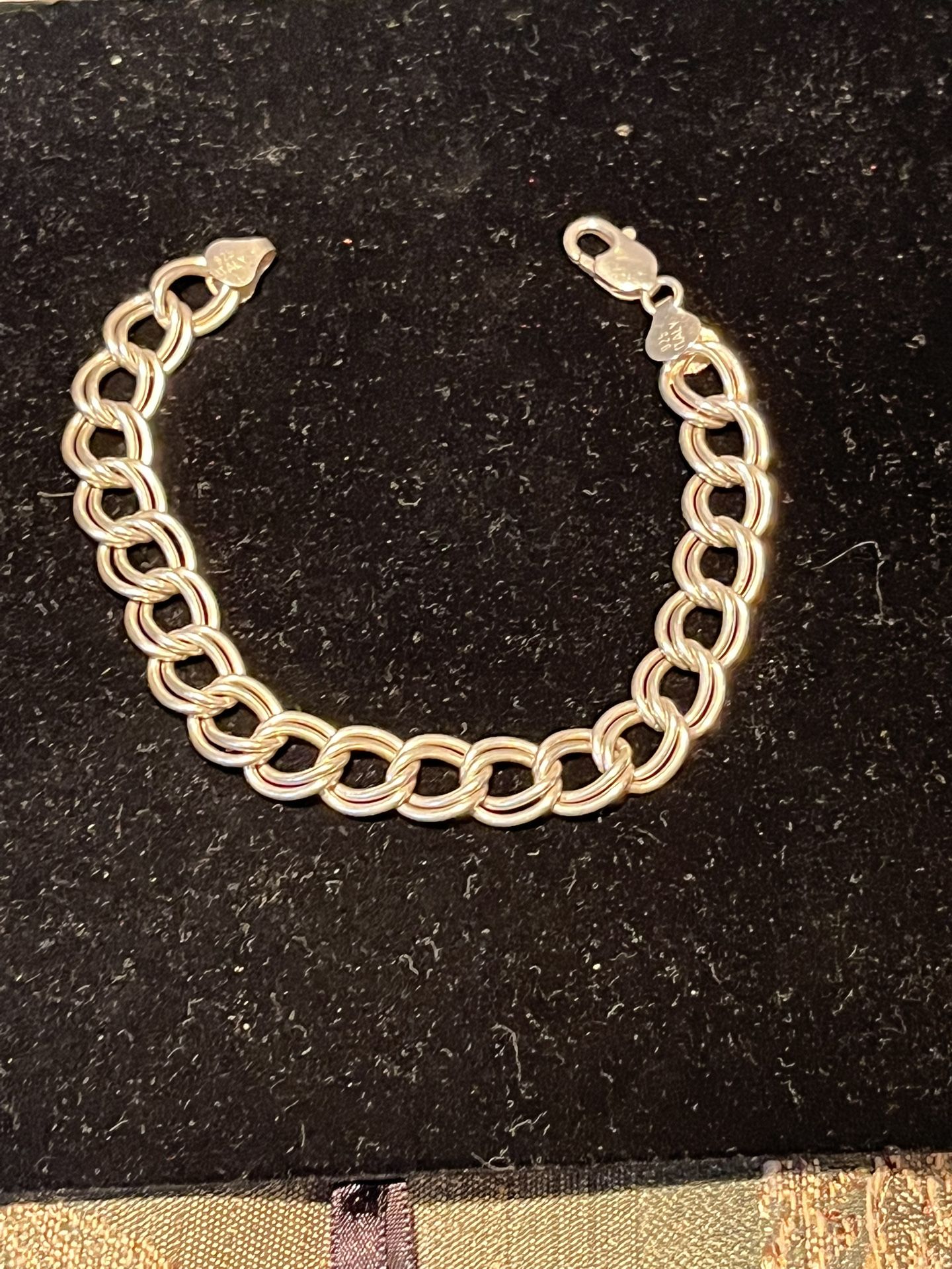 Sterling silver bracelet unisex 8 1/2 inch