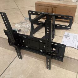New In Box 26 32 37 42 47 52 55 60 65 Inch Swivel TV Television Wall Mount Tilt Bracket 100 Lbs Capacity 400x400 Max VESA 