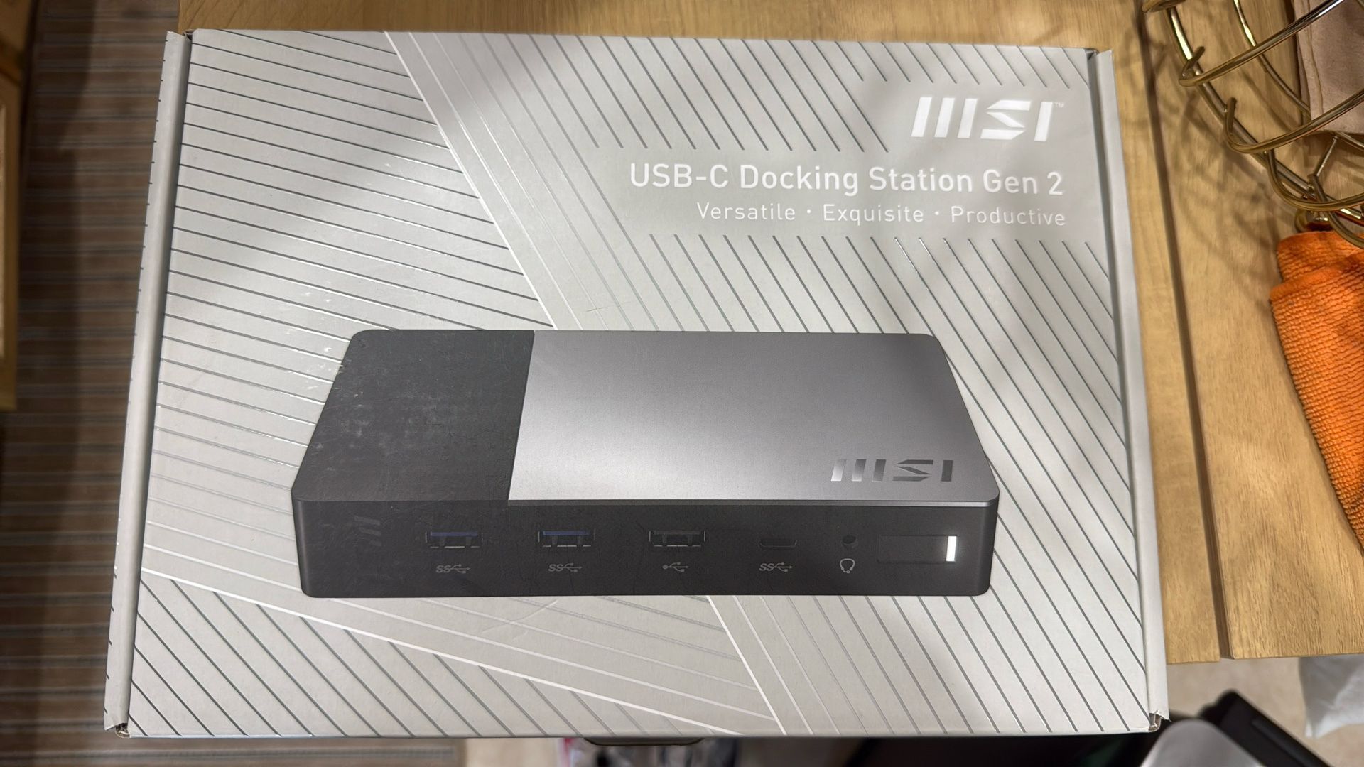 MSI Black USB C Docking Station 2nd gen