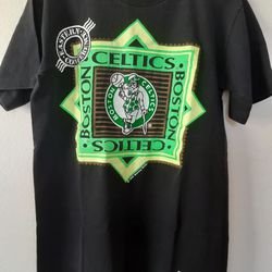 Vintage Boston Celtics Nutmeg Shirt Men's L Slim Fit