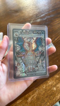 Charizard ex Pokémon Holo Card in Hard Case