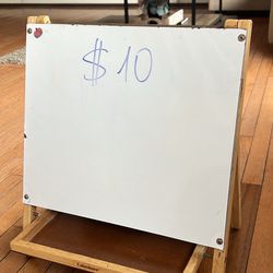 Lakeshore Kids’ Double-Sided Art Easel – Chalkboard & Whiteboard!
