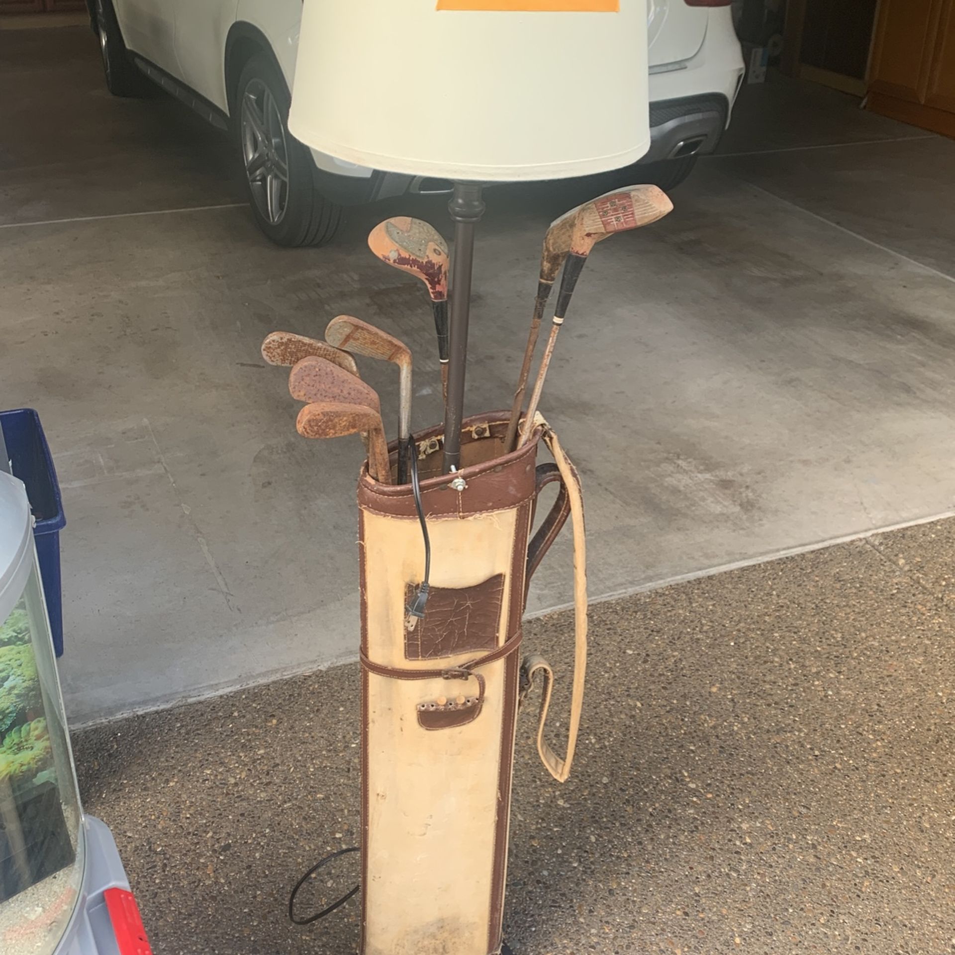 Classic Antique Golf Office Floor Lamp