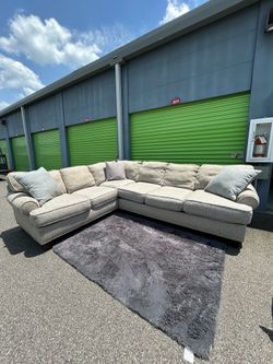 Gray L-Shape Sectional Sofa (Delivery)
