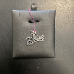 James Avery 925 Silver (Believe) Charm 