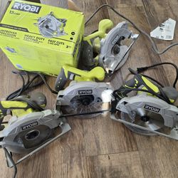 Ryobi 14 And 15  Amp 7-1/4 in. Circular Saw with Laser
