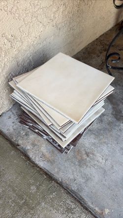 23 Matching 8"x8" Beige Ceramic Tiles – Approx. 10 Sq Ft – $40 OBO