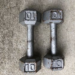Pair of 10 Lbs Dumbbells