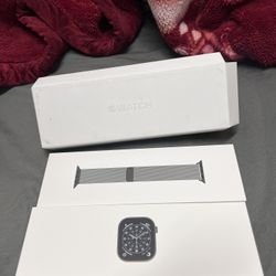 Apple Watch Series 11 (GPS+Cellular) 42mm Titanium Case with Slate Milanese Loop - Slate - (2025)