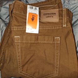 New Ladies Denizen From Levi's Utility Loose Straight Sz 2 W26