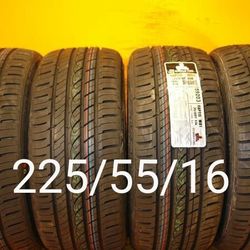 4 New Tires For Sale 225/55/16 We Service Motorcycle Tires