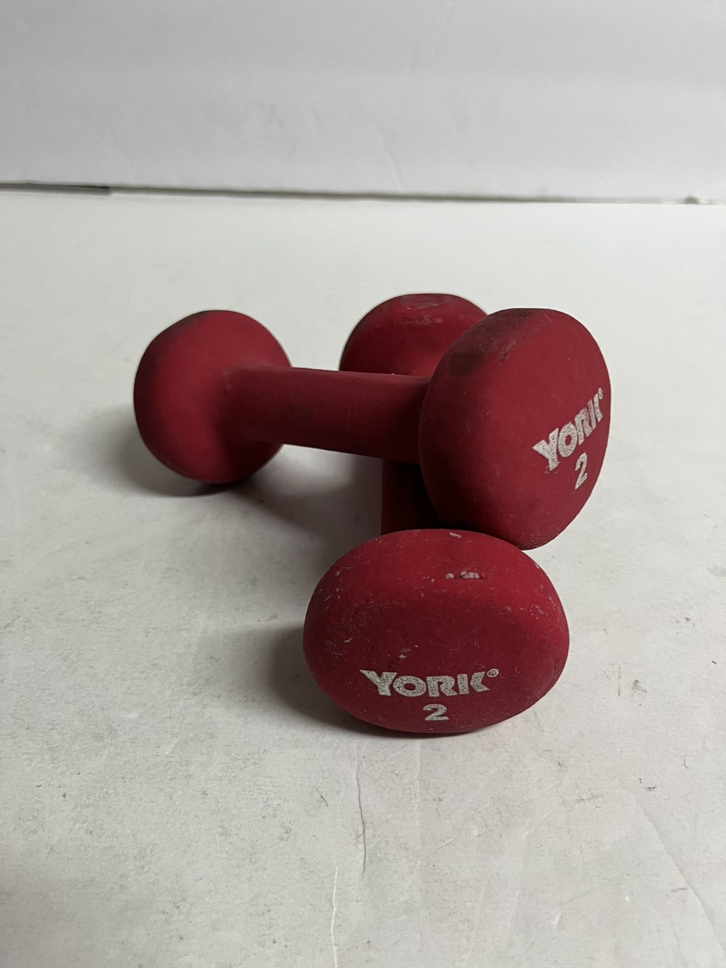 Pair Of 2lb York Dumbbells 