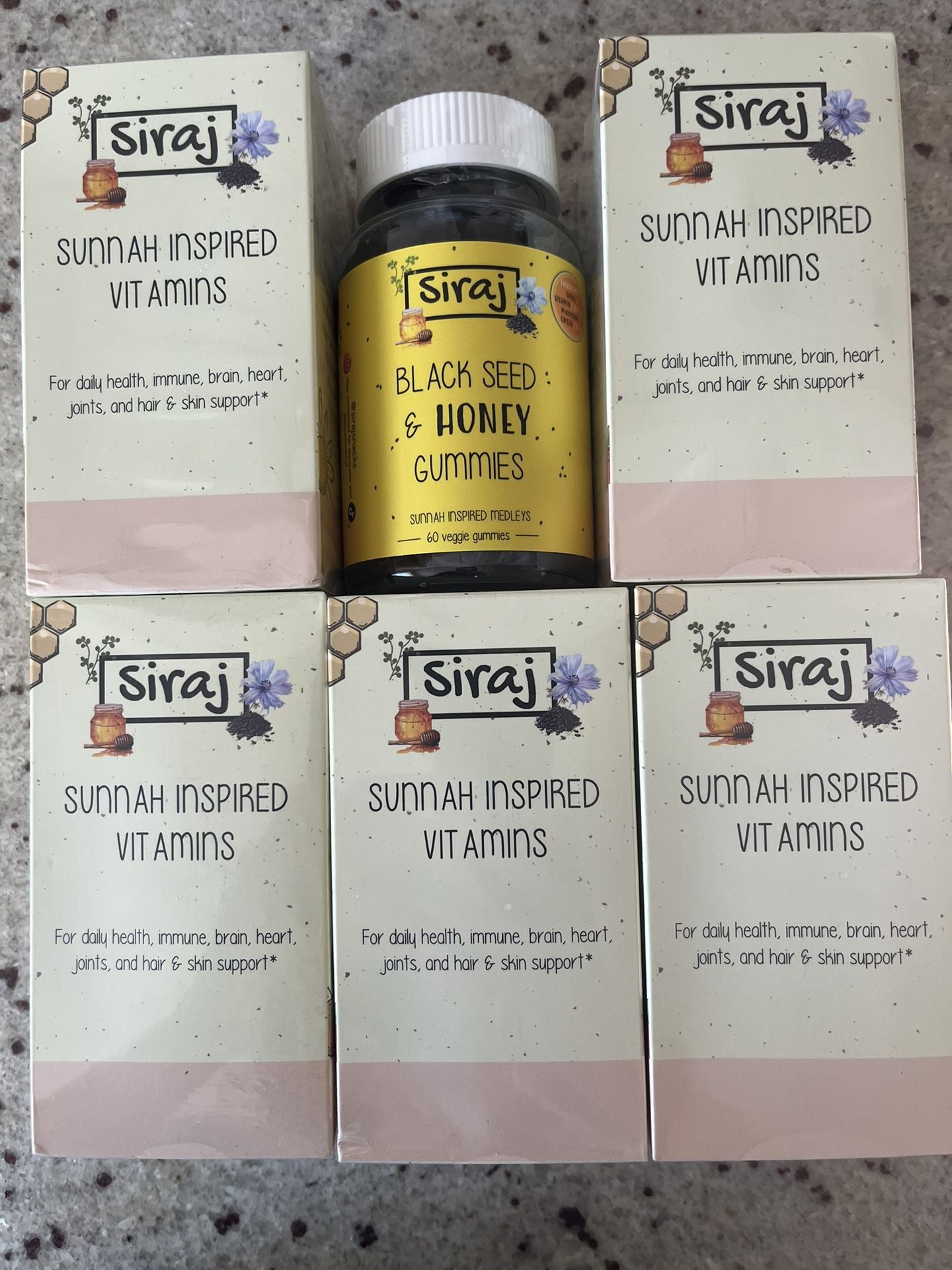 Siraj Sunnah Inspired Vitamins – Black Seed & Honey Gummies (60 ct)