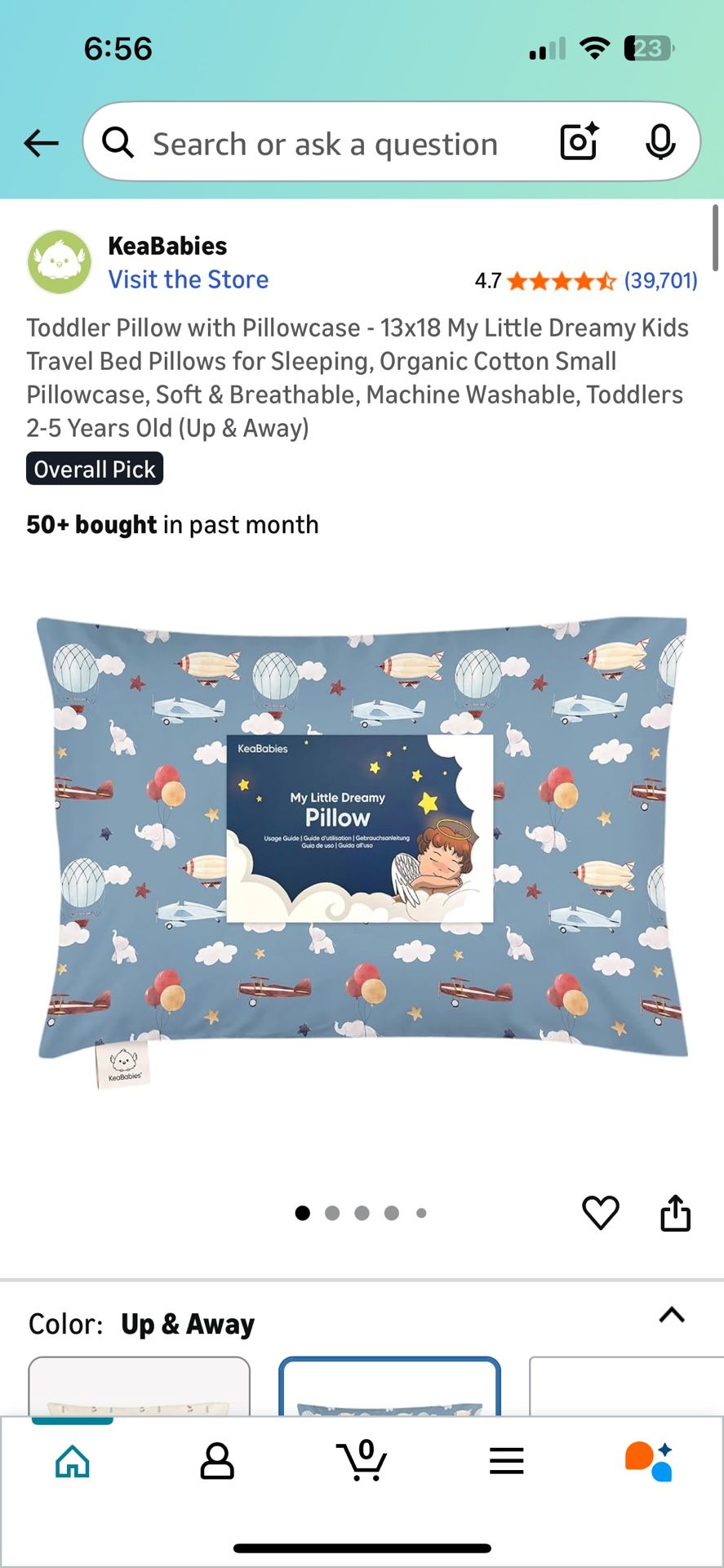 My Little Dreamy Pillow For Toddler.