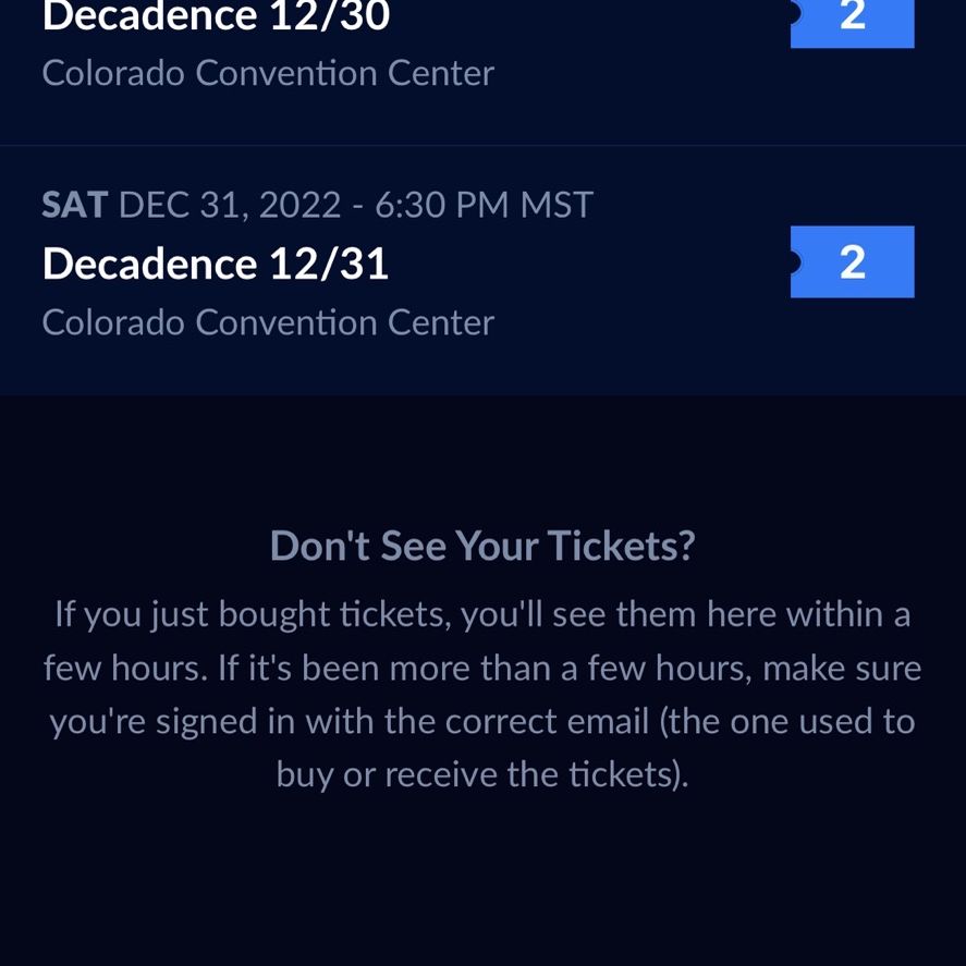 Decadence 2-day Passes 2022!