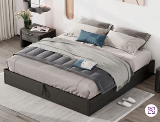 NEW in box queen bed frame with storage