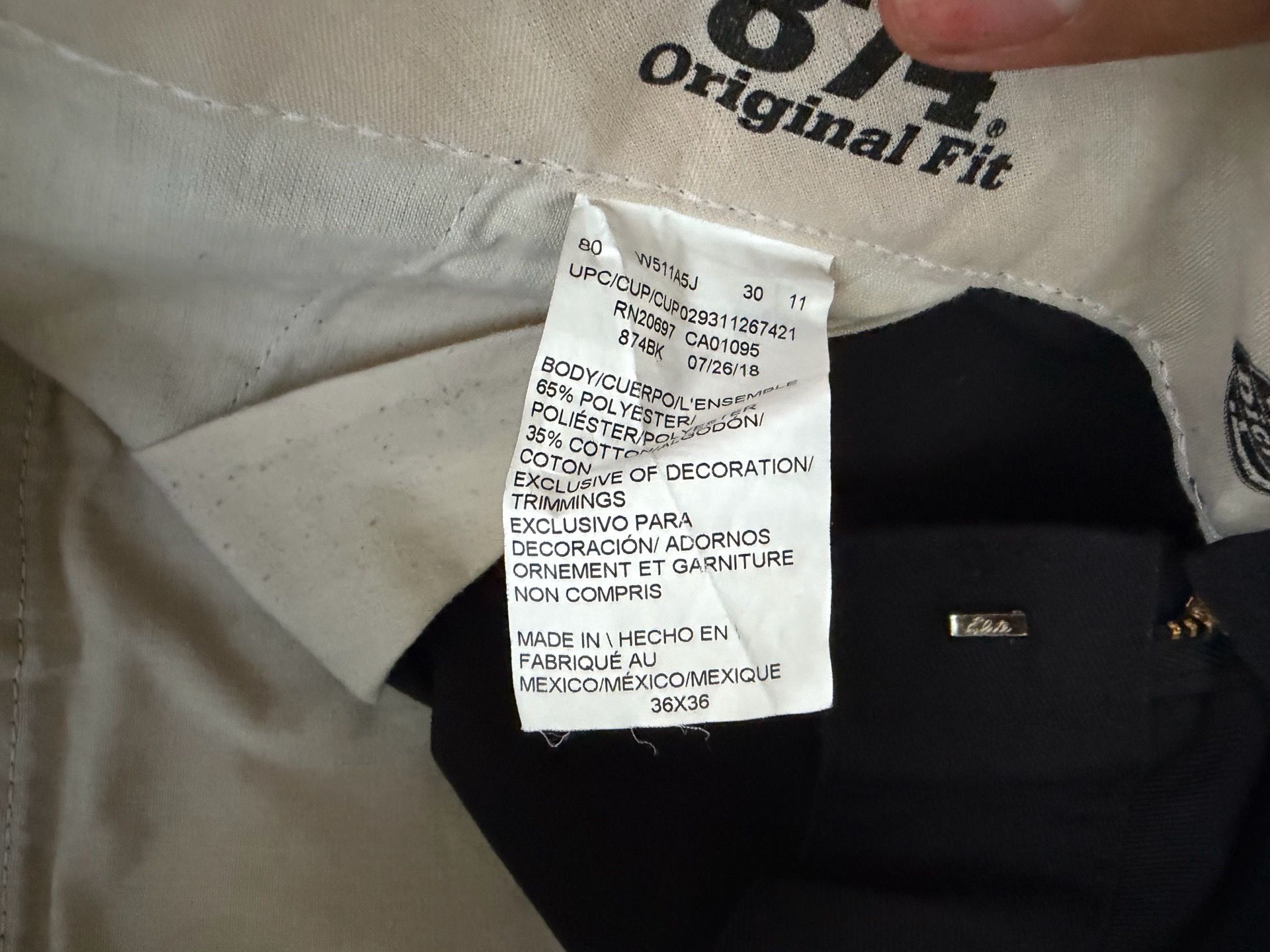Black dickies, size 36x36