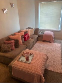 Beige Modular Couch