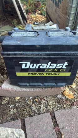 Duralast car battery $25