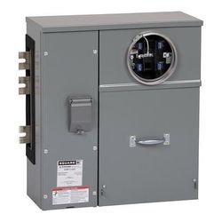 Branch unit, EZ Meter-Pak, 225A, 1 socket, 120/240VAC, test block