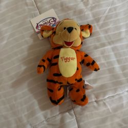 Vintage (1999) Disney Store Winnie the Pooh Dressed as Tigger Plush | Original Tag