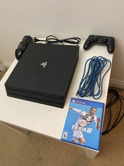 PS4 Pro 1TB with Box, Controller, Charging Dock, FIFA 19