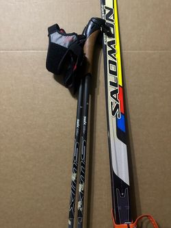 Salomon skate ski witmounted SNS binding