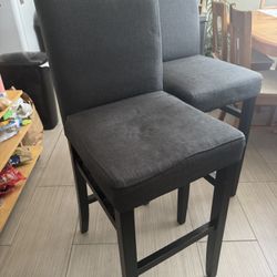 Dark gray bar stools