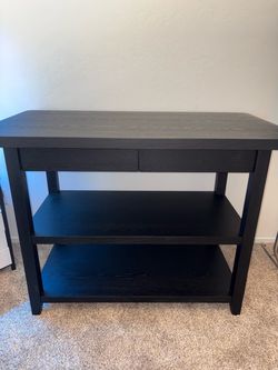 Black Wood Console Table