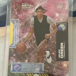 Lot Of 2 Jalen Green 2021 Metal Universe New Mint Cards