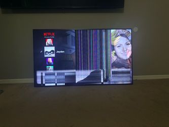 Large flat screen smart tv