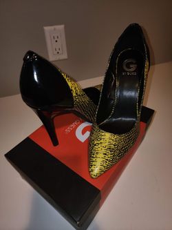 Guess Heels -Black & Yellow - Size 11