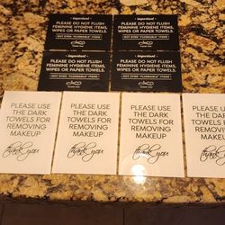 Airbnb/VRBO Bathroom Signs