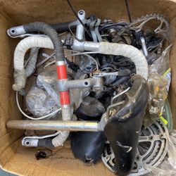a box of bicycle parts $$$reduced
