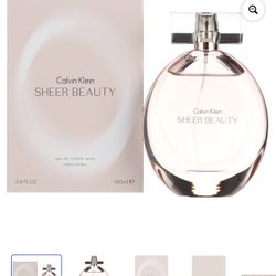 Calvin Klein Sheer Beauty Eau De Toilette Spray for Women 3.4 oz