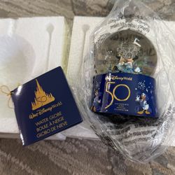 Disney World 50th Anniversary Snow Globe