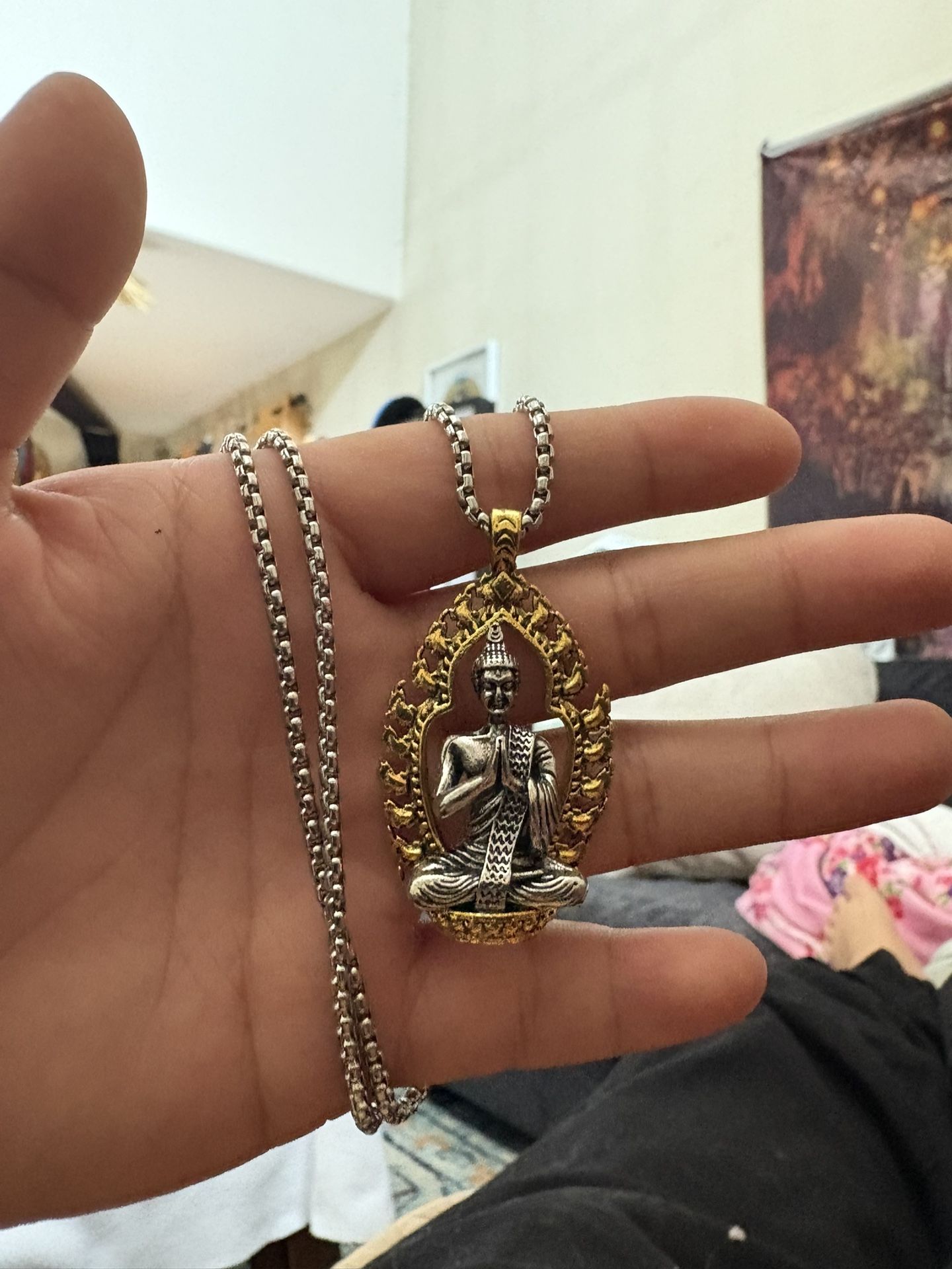 buddha necklace and pendant
