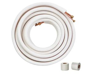 50 ft. Mini Split Line Set 1/4 in. and 1/2 in. O.D Copper Pipes Tubing and Triple-Layer Insulation for Air Conditioning