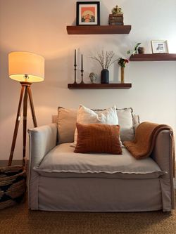 2 Large Accent Chairs Potato Barn Linen