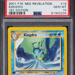 Kingdra [1st Edition] #19 Pokemon Neo Revelation

