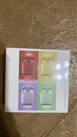 Inpods 12 purple Wireless Bluetooth Earbud Headphone Outdoor New Fitness Exercise
