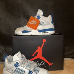 Air Jordan 4 Retro (GS) Military blue 