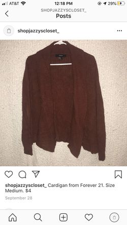 Burgundy cardigan