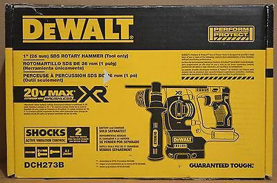 DEWALT 20 VOLT XR BRUSHLESS 1" (26 MM) SDS ROTARY HAMMER (TOOL ONLY) DCH273B. NEW. NUEVO.