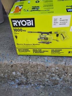 Ryobi 1800 PSI 1.2 GPM Electric PRESSURE washer New in the box